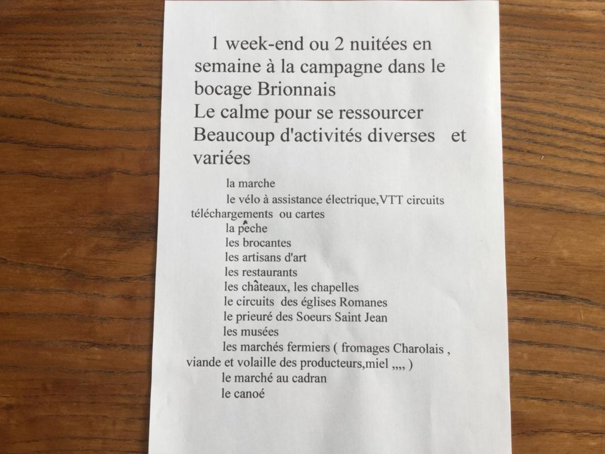 Gite De Belle Vue Semur-en-Brionnais Exteriör bild